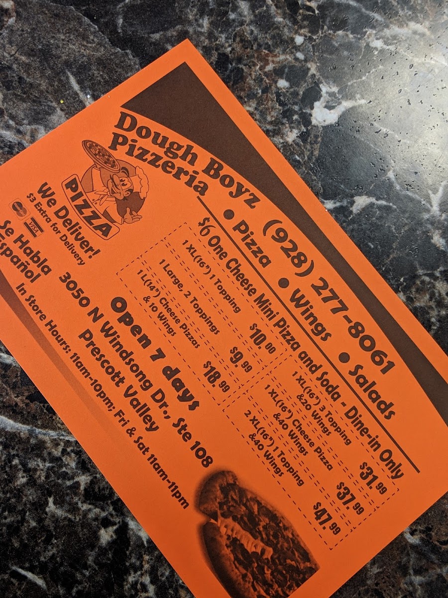 Menu Dough Boyz Pizza & Wings-8